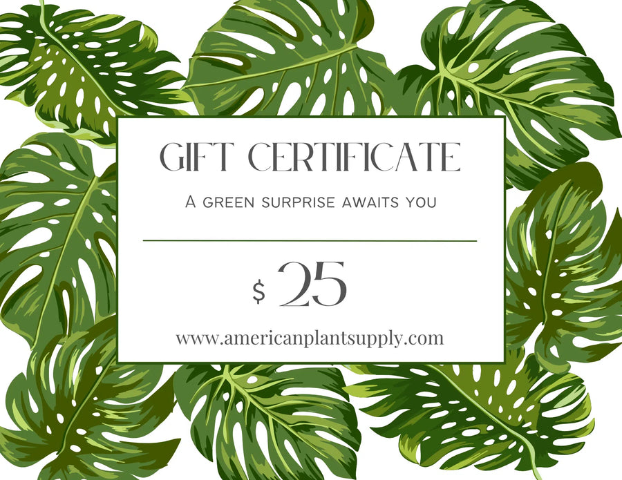 American Plant Supply E-Gift Card-25.00-American Plant Supply