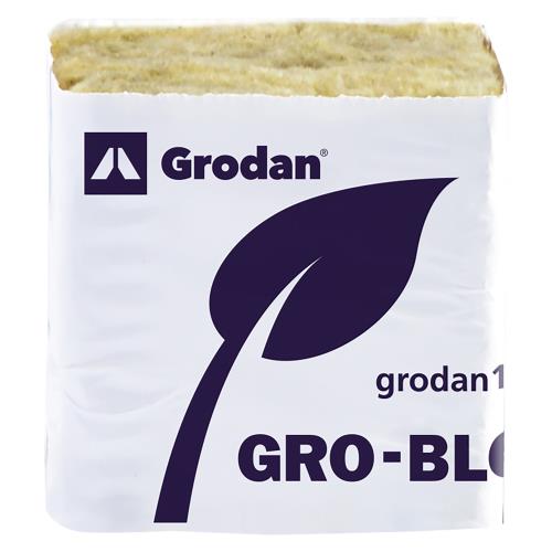 Grodan Improved MM50/40 6/15 Block, 2Inches x 2Inches x 1.5Inches, 60 strips of 24, shrink wrapped