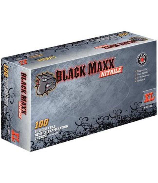 Black Maxx Nitrile Pwdr Free Gloves X-Large