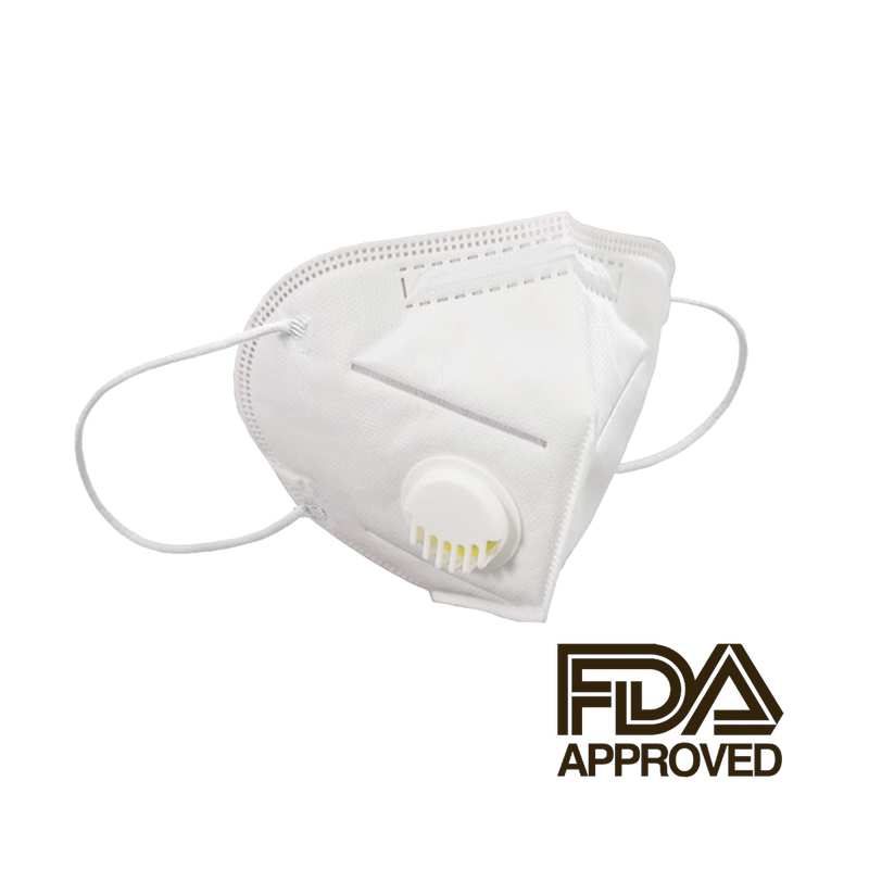 KN95 Valve Face Mask FDA Certified (1-piece)